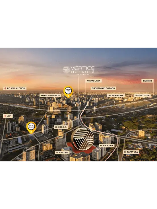 Mapa da Região do Vértice Butantã